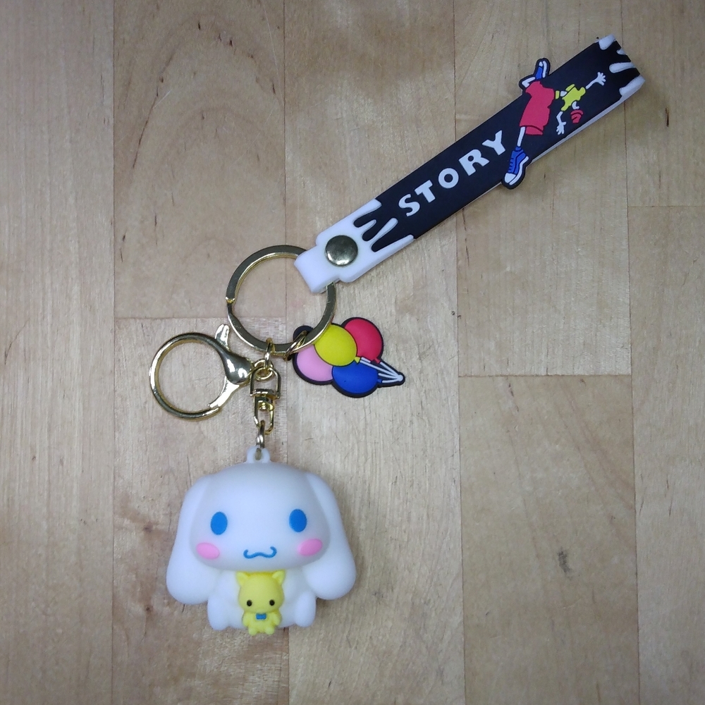 Cinnamoroll With Toy 3D Keychain
